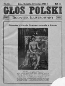 Głos Polski. Dodatek ilustrowany 1926, Nr 265