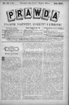 Prawda. Tygodnik polityczny, społeczny i literacki 1901, Nr 35