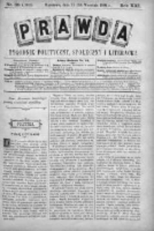Prawda. Tygodnik polityczny, społeczny i literacki 1901, Nr 39