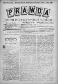 Prawda. Tygodnik polityczny, społeczny i literacki 1901, Nr 40