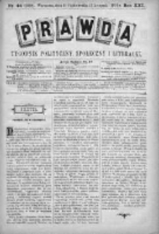 Prawda. Tygodnik polityczny, społeczny i literacki 1901, Nr 44
