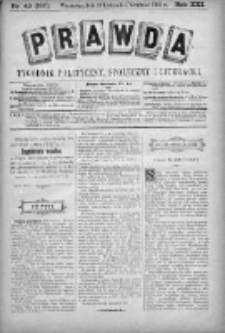 Prawda. Tygodnik polityczny, społeczny i literacki 1901, Nr 49
