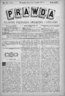 Prawda. Tygodnik polityczny, społeczny i literacki 1901, Nr 51