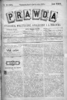 Prawda. Tygodnik polityczny, społeczny i literacki 1902, Nr 3