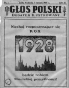 Głos Polski. Dodatek ilustrowany 1928, Nr 01