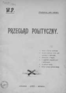 Przegląd Polityczny 1916, Nr 1
