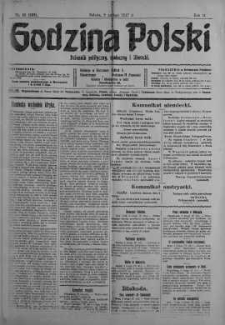 Godzina Polski : dziennik polityczny, społeczny i literacki 3 luty 1917 nr 32