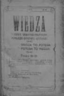 Wiedza. Tygodnik społeczno-polityczny, popularno-naukowy i literacki 1908, Rok II, Tom II, Nr 51