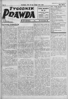 Tygodnik Prawda 28 luty 1932 nr 9