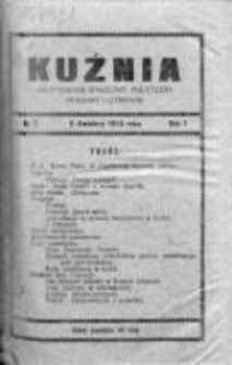 Kuźnia. Dwutygodnik społeczny, polityczny, naukowy i literacki, 1913, Rok I, Nr 7