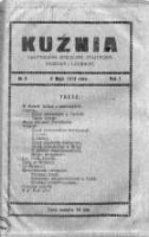 Kuźnia. Dwutygodnik społeczny, polityczny, naukowy i literacki, 1913, Rok I, Nr 9