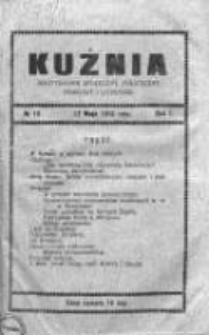 Kuźnia. Dwutygodnik społeczny, polityczny, naukowy i literacki, 1913, Rok I, Nr 10