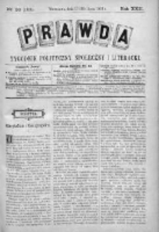 Prawda. Tygodnik polityczny, społeczny i literacki 1902, Nr 30