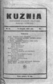 Kuźnia. Dwutygodnik społeczny, polityczny, naukowy i literacki, 1913, Rok I, Nr 16