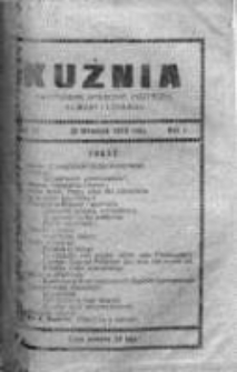 Kuźnia. Dwutygodnik społeczny, polityczny, naukowy i literacki, 1913, Rok I, Nr 19