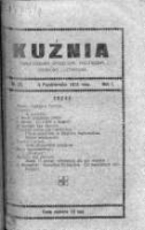 Kuźnia. Dwutygodnik społeczny, polityczny, naukowy i literacki, 1913, Rok I, Nr 20