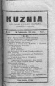 Kuźnia. Dwutygodnik społeczny, polityczny, naukowy i literacki, 1913, Rok I, Nr 21