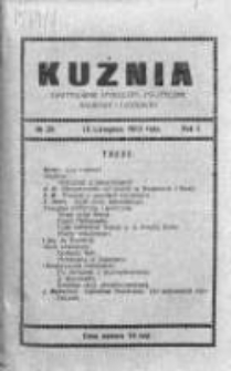 Kuźnia. Dwutygodnik społeczny, polityczny, naukowy i literacki, 1913, Rok I, Nr 23