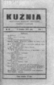 Kuźnia. Dwutygodnik społeczny, polityczny, naukowy i literacki, 1913, Rok I, Nr 25