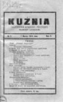Kuźnia. Dwutygodnik społeczny, polityczny, naukowy i literacki, 1914, Rok II, Nr 5