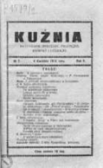 Kuźnia. Dwutygodnik społeczny, polityczny, naukowy i literacki, 1914, Rok II, Nr 7