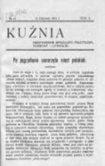 Kuźnia. Dwutygodnik społeczny, polityczny, naukowy i literacki, 1914, Rok II, Nr 12