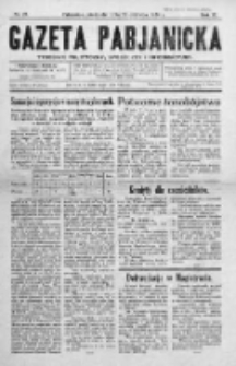 Gazeta Pabjanicka : tygodnik polityczny, społeczny i informacyjny 1934, R. 9, Nr 27