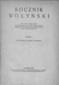 Rocznik Wołyński. 1930, T. 1