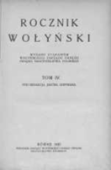 Rocznik Wołyński. 1935, T. 4