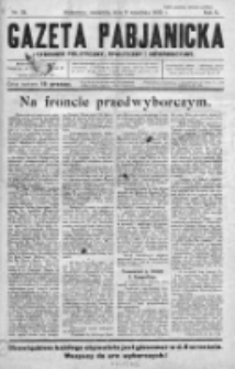 Gazeta Pabjanicka : tygodnik polityczny, społeczny i informacyjny 1935, R. 10, Nr 38