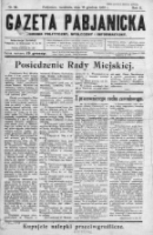 Gazeta Pabjanicka : tygodnik polityczny, społeczny i informacyjny 1935, R. 10, Nr 52