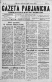 Gazeta Pabjanicka : tygodnik polityczny, społeczny i informacyjny 1936, R. 11, Nr 8