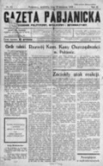 Gazeta Pabjanicka : tygodnik polityczny, społeczny i informacyjny 1936, R. 11, Nr 15