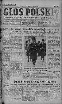 Głos Polski : dziennik polityczny, społeczny i literacki 3 listopad 1926 nr 302