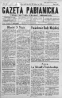 Gazeta Pabjanicka : tygodnik polityczny, społeczny i informacyjny 1938, R. 13, Nr 17