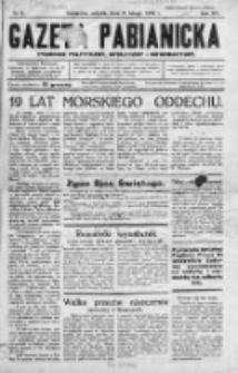 Gazeta Pabjanicka : tygodnik polityczny, społeczny i informacyjny 1939, R. 14, Nr 6