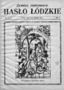 Dodatek Ilustrowany. Hasło Łódzkie 1927, R. 1, Nr 15