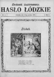 Dodatek Ilustrowany. Hasło Łódzkie 1928, R. 2, Nr 52