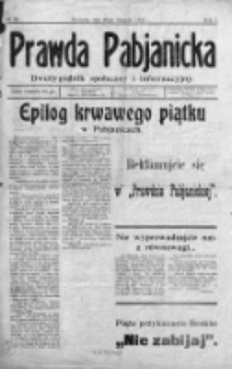 Prawda Pabianicka 1933, Nr 28