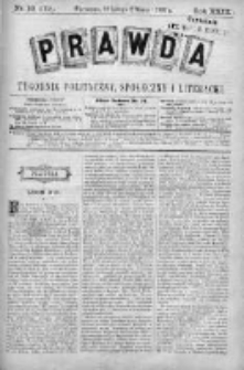 Prawda. Tygodnik polityczny, społeczny i literacki 1903, Nr 10