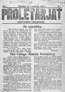 Proletariat 1928, Nr 1