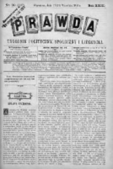 Prawda. Tygodnik polityczny, społeczny i literacki 1903, Nr 39