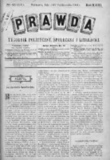 Prawda. Tygodnik polityczny, społeczny i literacki 1903, Nr 43
