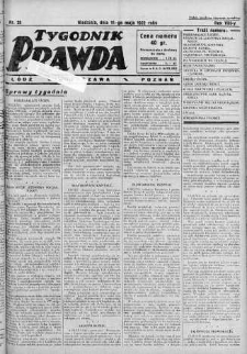 Tygodnik Prawda 15 maj 1932 nr 20