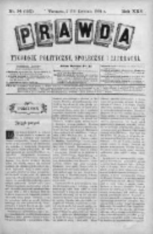 Prawda. Tygodnik polityczny, społeczny i literacki 1905, Nr 14