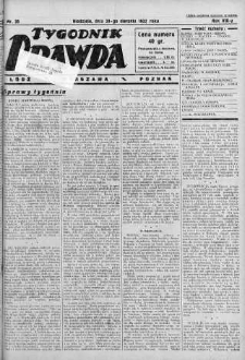 Tygodnik Prawda 28 sierpień 1932 nr 35