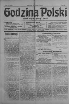 Godzina Polski : dziennik polityczny, społeczny i literacki 22 luty 1917 nr 51