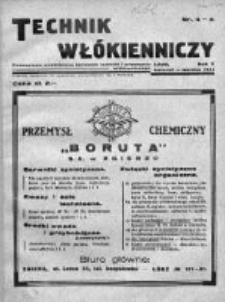 Technik Włókienniczy 1933, Nr 4-6