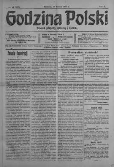 Godzina Polski : dziennik polityczny, społeczny i literacki 25 luty 1917 nr 54