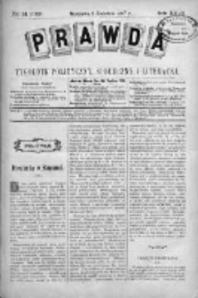 Prawda. Tygodnik polityczny, społeczny i literacki 1907, Nr 14